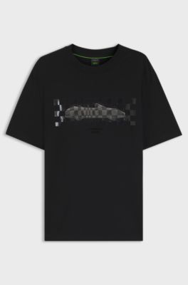 Porsche x BOSS T-shirt &agrave; motif brillant, Noir