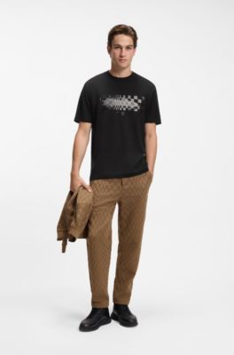 Porsche x BOSS T-shirt &agrave; motif brillant, Noir