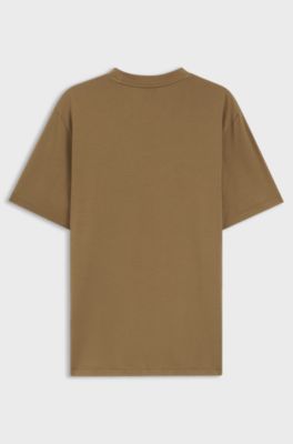 Porsche x BOSS T-shirt with gloss artwork, Brown