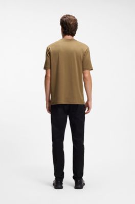Porsche x BOSS T-shirt with gloss artwork, Brown