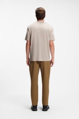 Porsche x BOSS T-shirt con grafica lucida, Beige chiaro