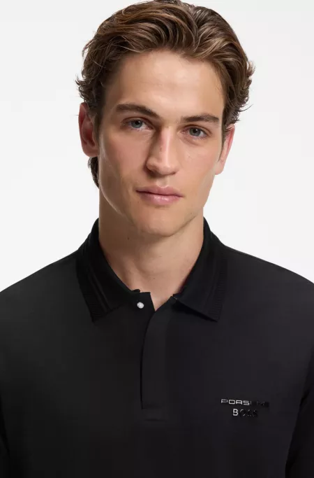 Porsche x BOSS polo shirt with gloss branding