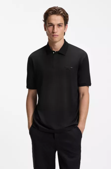 Porsche x BOSS polo shirt with gloss branding