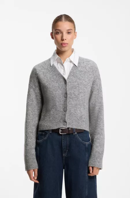 Cardigan Oversize avec logo brodé