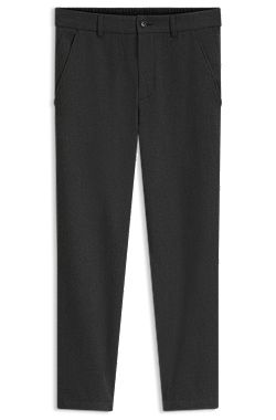 Tapered-fit trousers in flannel
