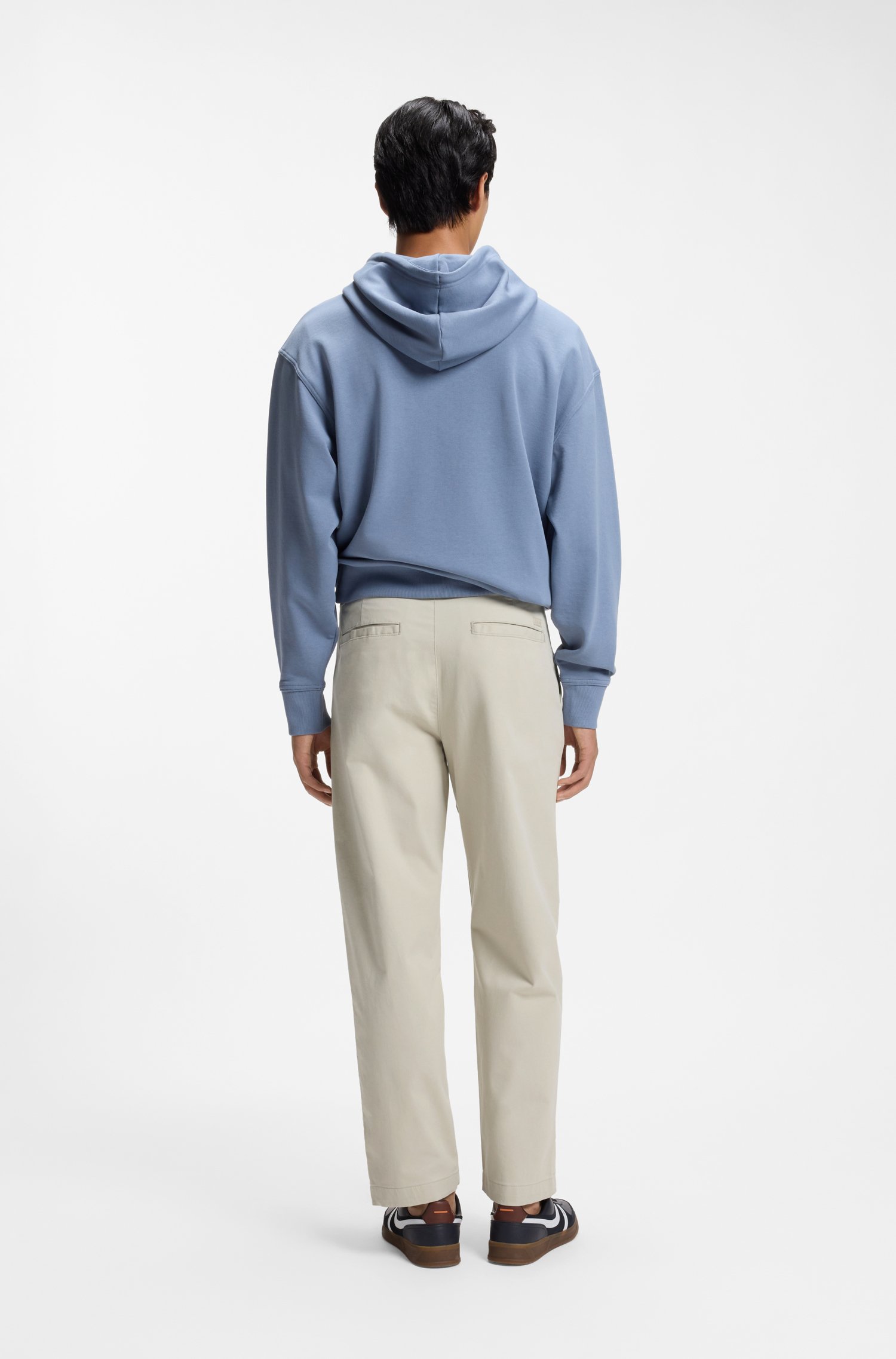 Boss Tapered-fit trousers in stretch-cotton moleskin byxor herr – bild 2