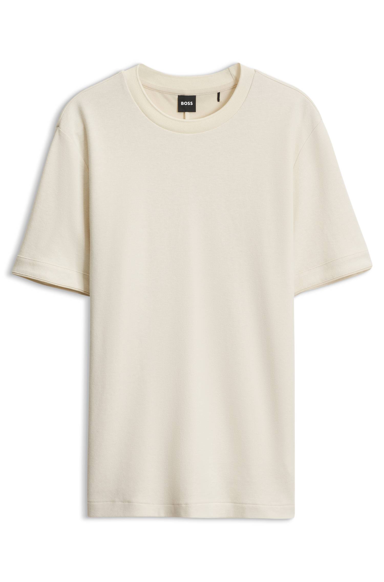 Boss T-shirt crafted in a cotton-wool blend herr – bild 4