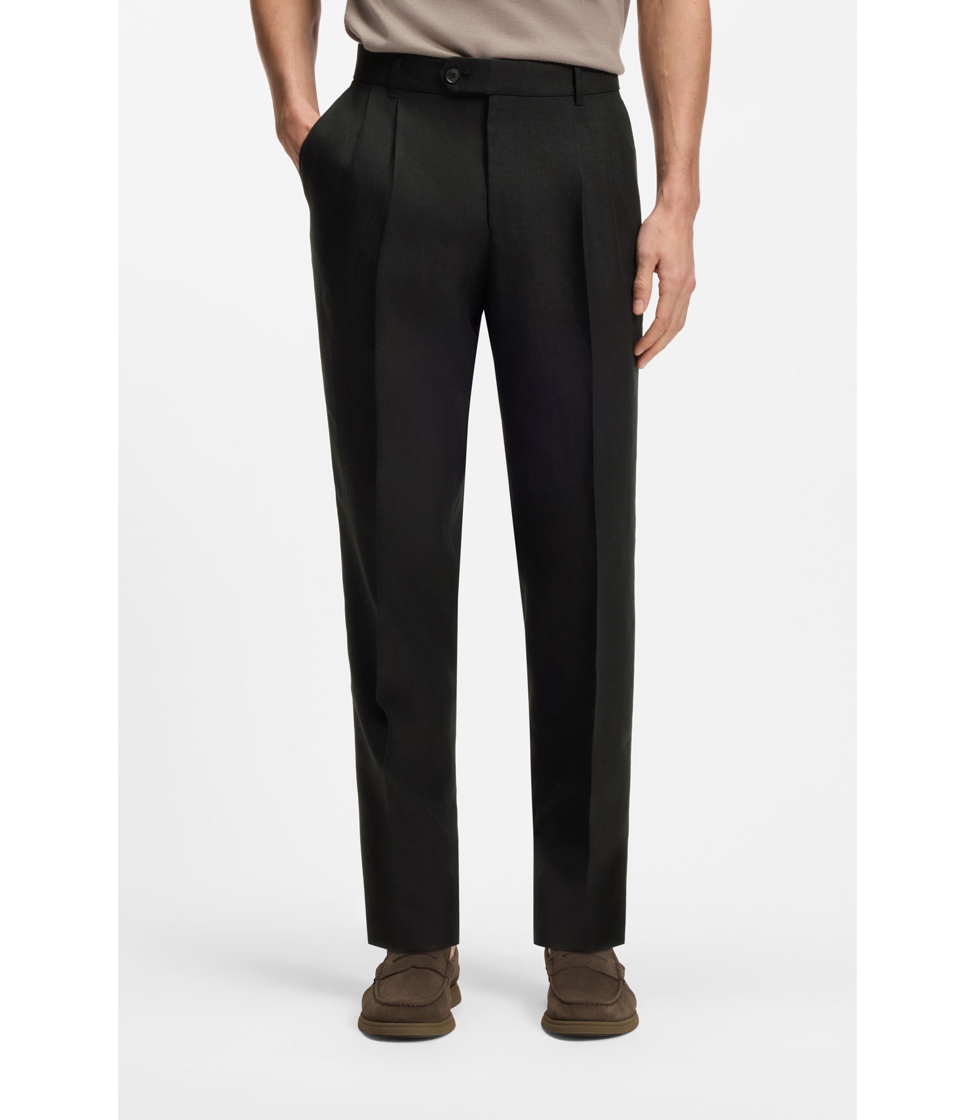 Tapered-Fit Hose aus Leinen