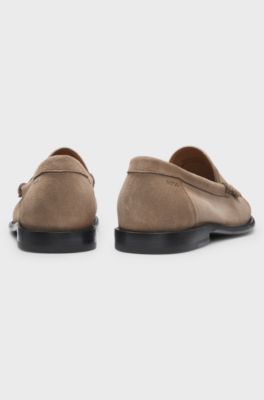 BOSS Selected by Shohei Ohtani suede loafers , Beige