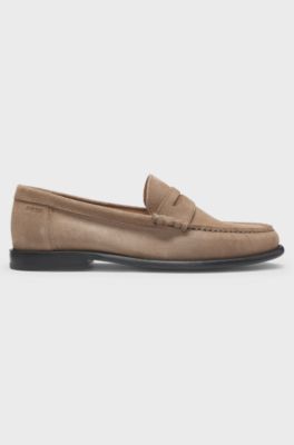 BOSS Selected by Shohei Ohtani suede loafers , Beige