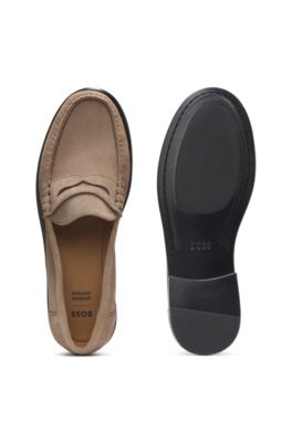 BOSS Selected by Shohei Ohtani スエード ローファー , ベージュ