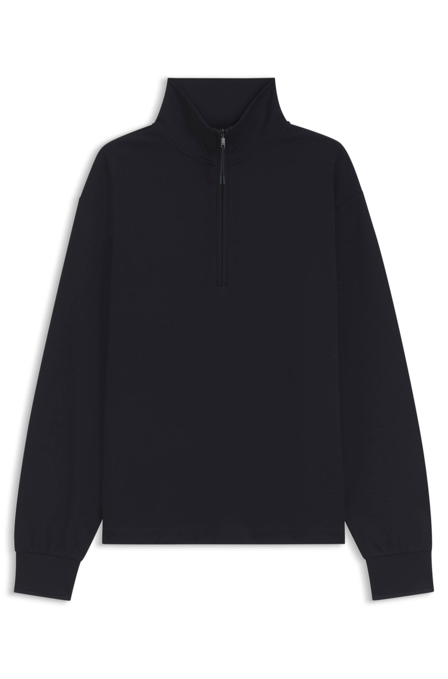 Boss Cotton and wool-blend zip-up sweatshirt herr – bild 4