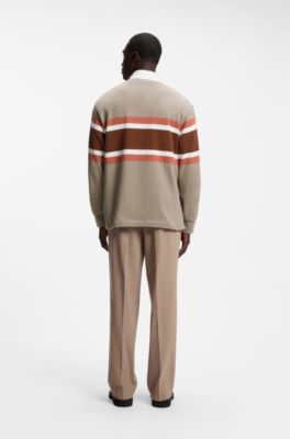 Timeless polo shirt in breathable cotton, Light Brown