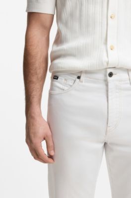 BOSS SELECTED BY SHOHEI OHTANI Jeans aus wei&szlig;em Denim, Wei&szlig;