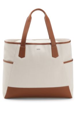 BOSS Selected by Shohei Ohtani canvas tote bag , Light Grey