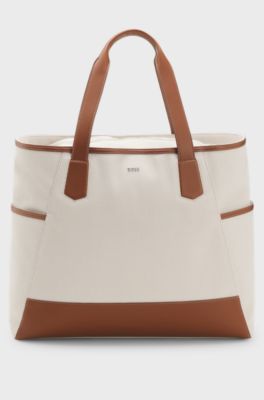 BOSS Selected by Shohei Ohtani canvas tote bag , Light Grey