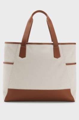 BOSS Selected by Shohei Ohtani canvas tote bag , Light Grey