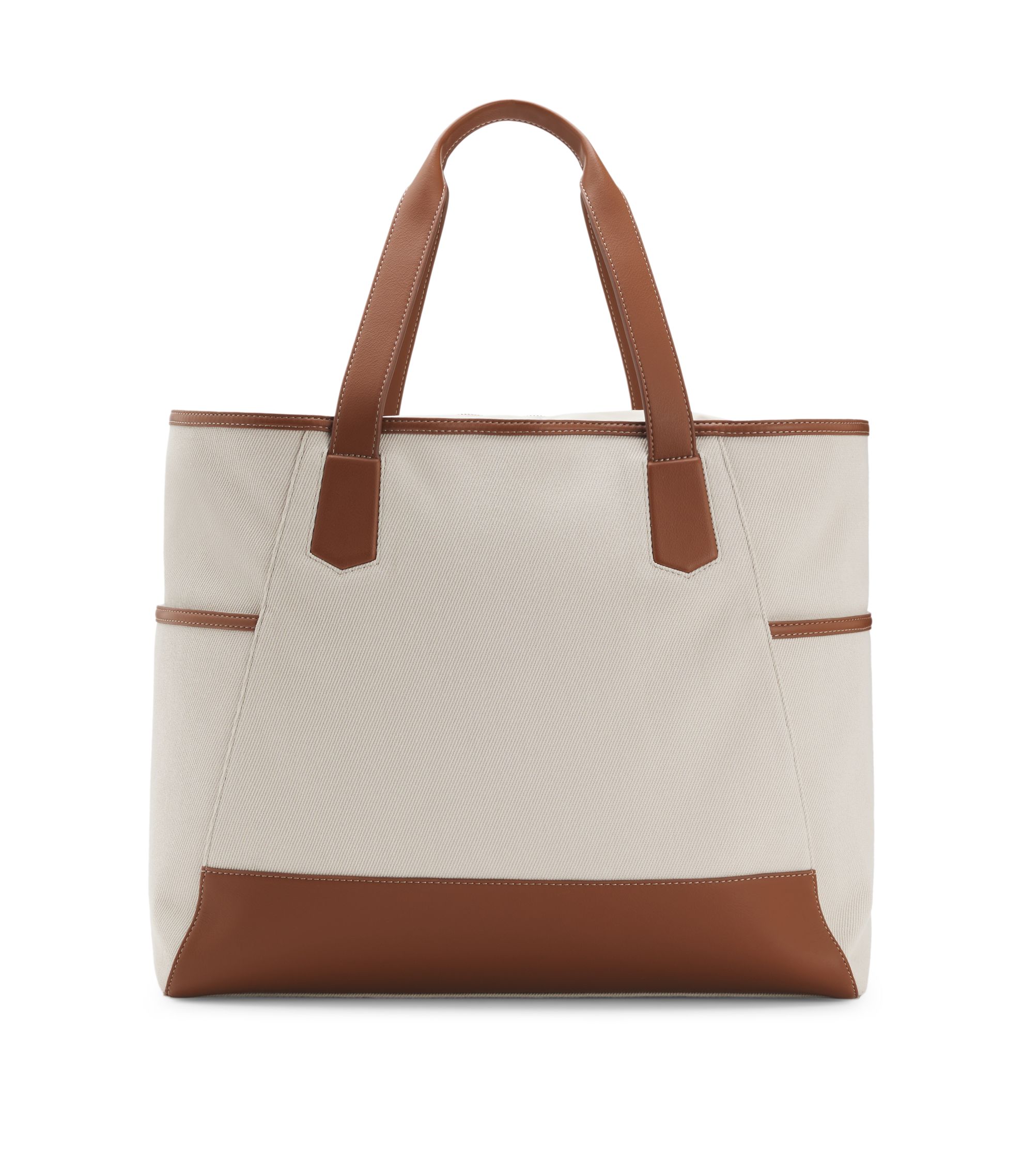 BOSS - BOSS Selected by Shohei Ohtani canvas tote bag - Light Grey