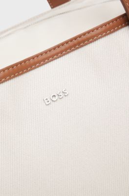 BOSS Selected by Shohei Ohtani canvas tote bag , Light Grey