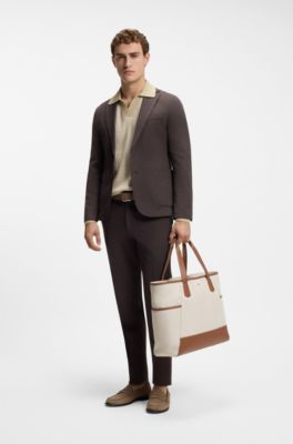 BOSS Selected by Shohei Ohtani canvas tote bag , Light Grey