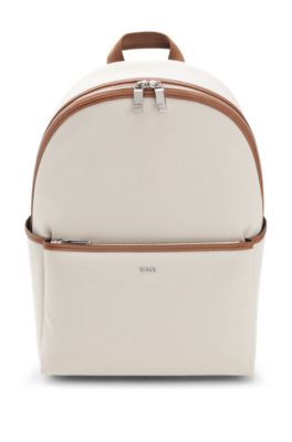 BOSS Selected by Shohei Ohtani Rucksack aus Canvas, Hellgrau