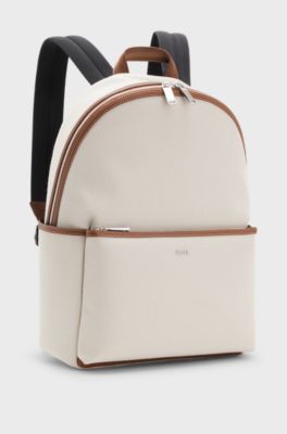 BOSS Selected by Shohei Ohtani Rucksack aus Canvas, Hellgrau
