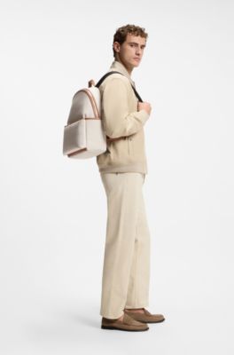 BOSS Selected by Shohei Ohtani canvas backpack , Light Grey