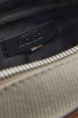 BOSS Selected by Shohei Ohtani canvas reporter bag, Light Grey