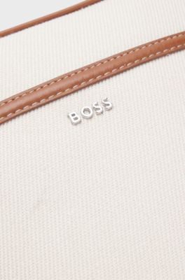 BOSS Selected by Shohei Ohtani canvas reporter bag, Light Grey
