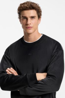 Corduroy sweatshirt, Black