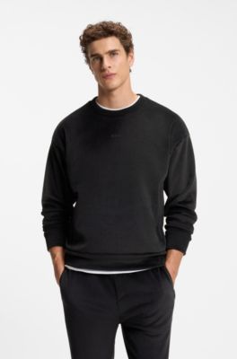 Corduroy sweatshirt, Black
