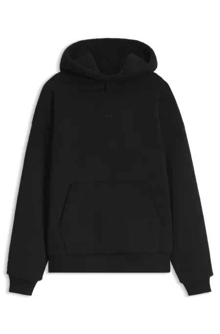 Sweat à capuche en peluche avec logo brodé