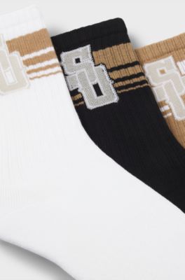 BOSS Selected by Shohei Ohtani three pack of socks , Black  /  White  /  Beige