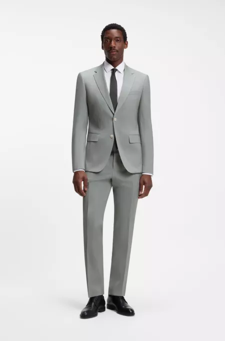 Slim-Fit Zweiteiler aus Schurwolle