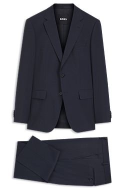 Abito due pezzi slim fit in lana vergine