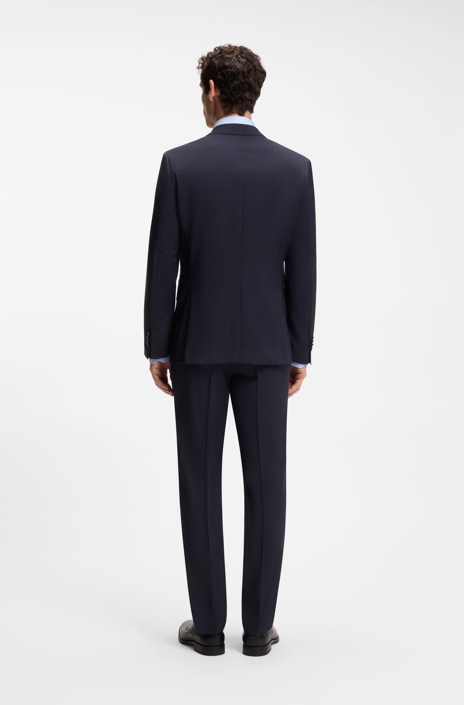 Boss Two-piece slim-fit suit in virgin wool kostymer herr – bild 3