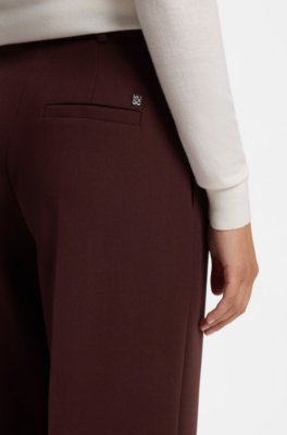 Hugo Regular-fit trousers with straight leg kostymbyxor dam – bild 3