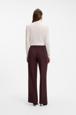 Hugo Regular-fit trousers with straight leg kostymbyxor dam – bild 2
