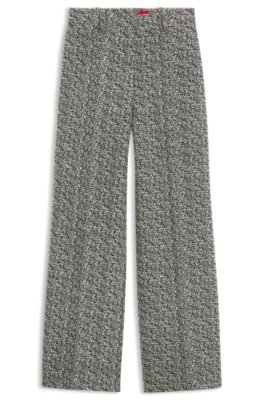 Hugo Donna Multicolor - Pantaloni A Gamba Larga - Trousers - E - Xs - Immagine 3
