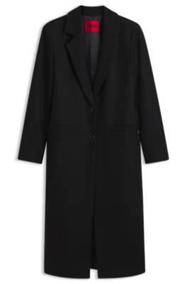 Relaxed-fit formal coat with monogram rivet 4