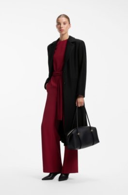 Relaxed-fit formal coat with monogram rivet 2