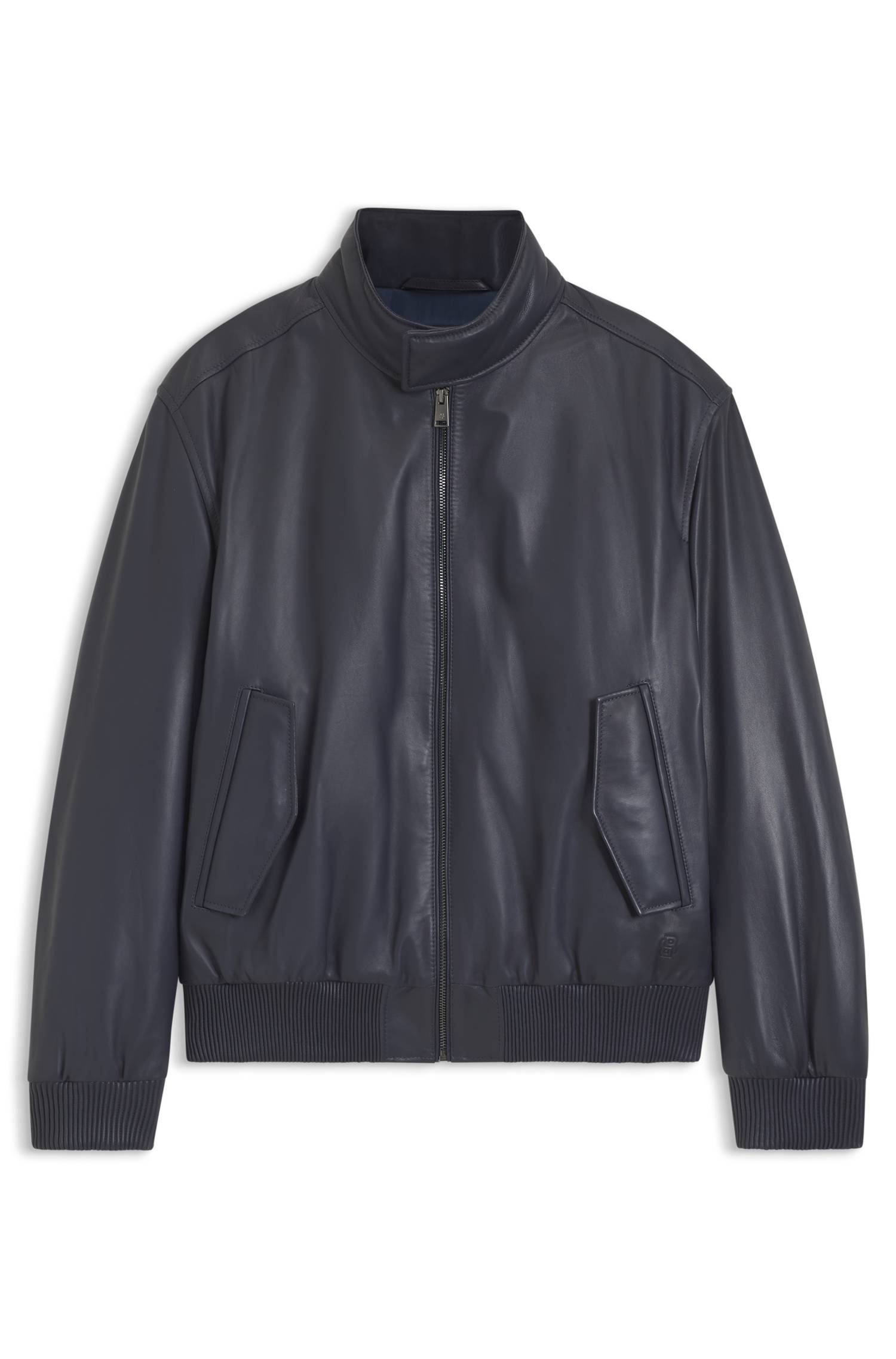 Boss Padded leather jacket with stand collar jackor herr – bild 4