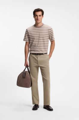 Straight-fit trousers, Light Brown