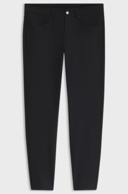 Porsche x BOSS Pantaloni con fit affusolato, Nero