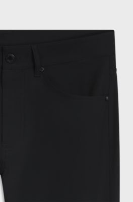 Porsche x BOSS tapered-fit trousers, Black