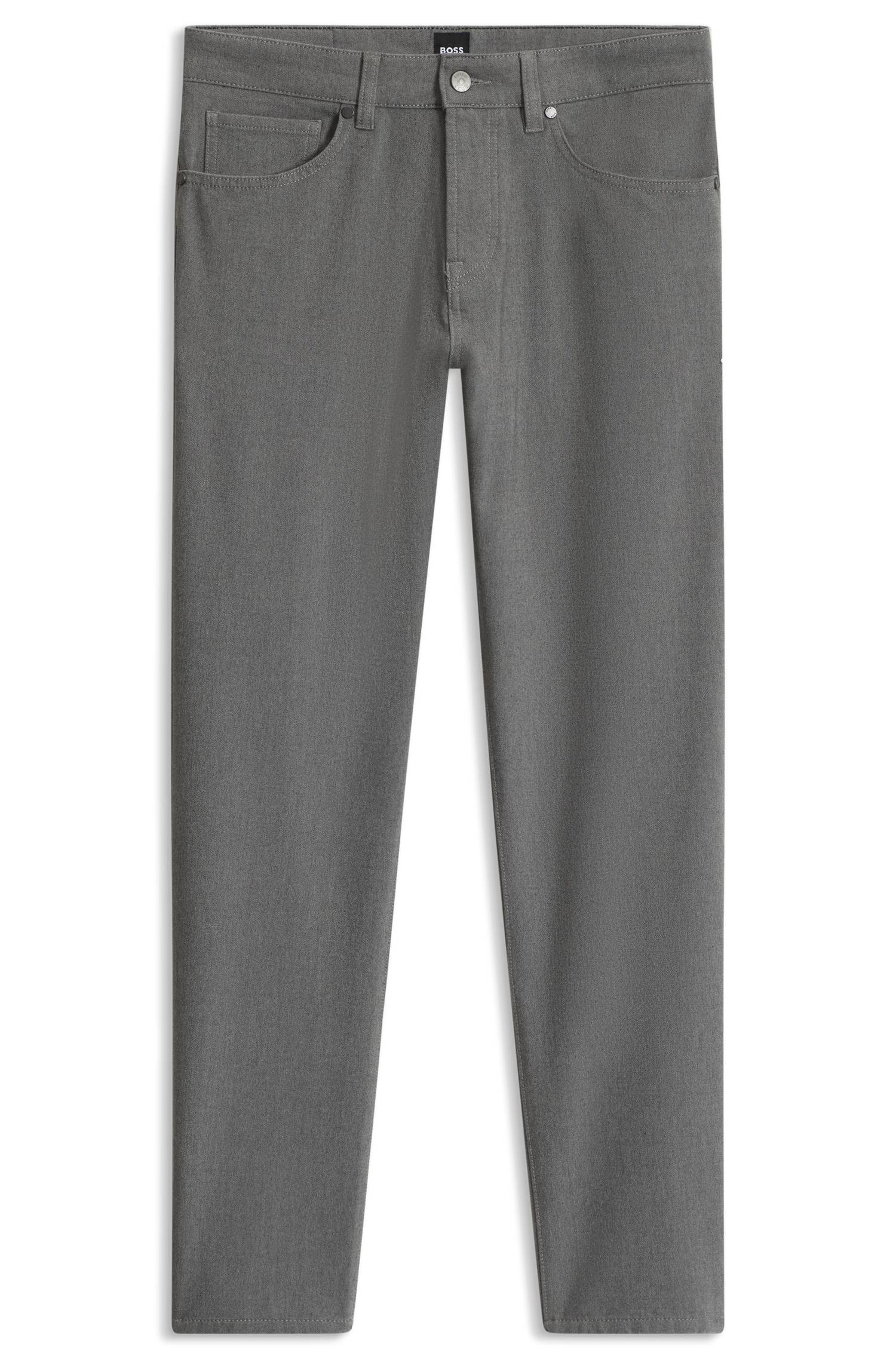 Boss Regular-fit trousers in stretch-cotton blend byxor herr – bild 4