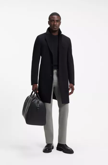 Regular-fit trousers in stretch-cotton blend