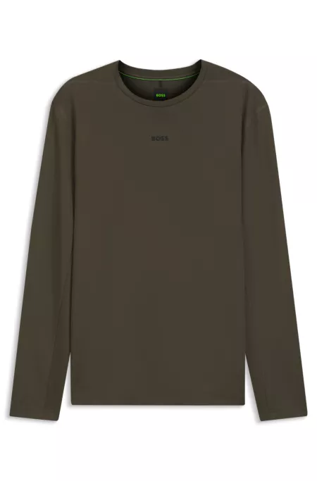 Active T-shirt Slim en maille pointelle stretch