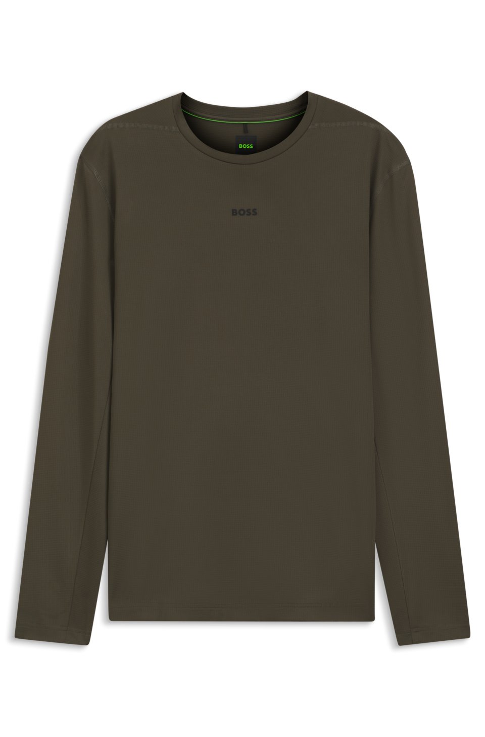 Active slim-fit T-shirt in pointelle stretch fabric