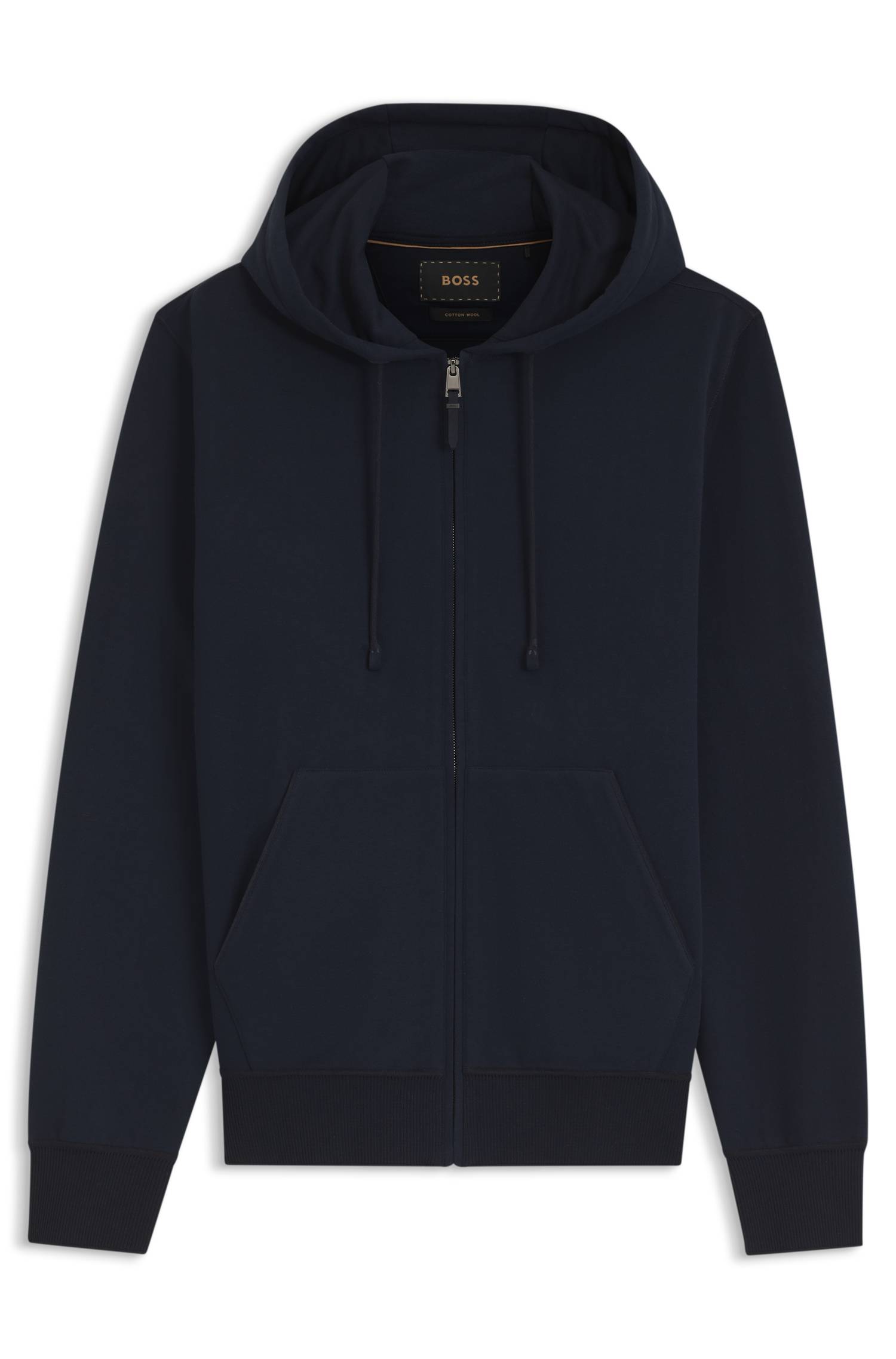 Boss Wool-blend hoodie with premium Alcantara details herr – bild 4